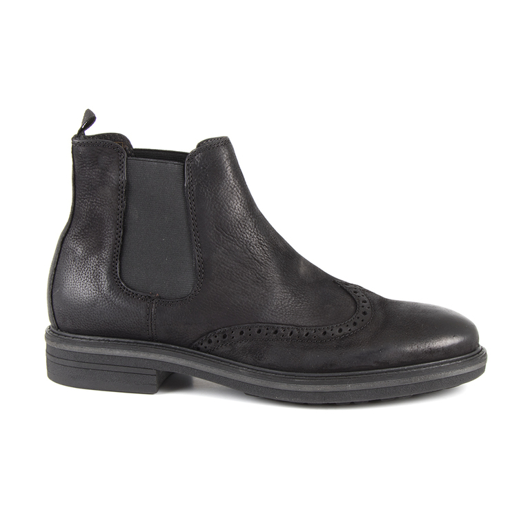 Men's boots Benvenuti black leather 1108bc34804n