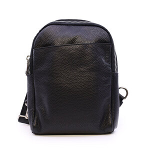 Geantă crossbody bărbați Benvenuti neagră din piele 263BGEA6499N