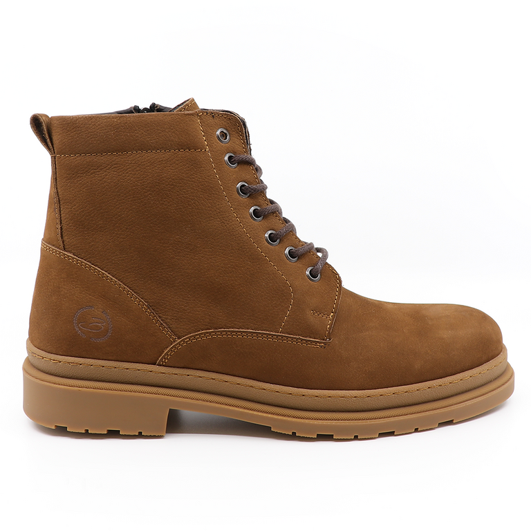 Benvenuti men boots in brown leather 1372BG561669CU