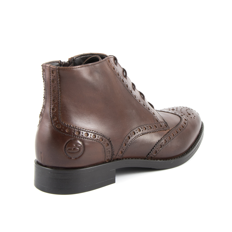 Men's boots Benvenuti brown leather 718bg5516m