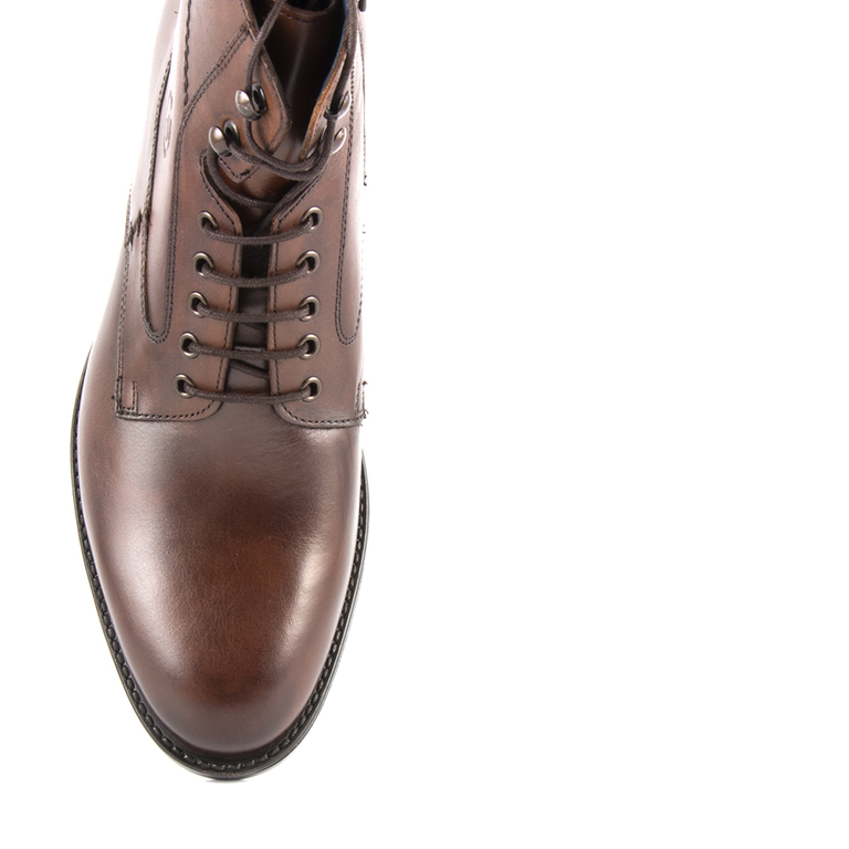 Men's boots Benvenuti brown leather 718bg5543m