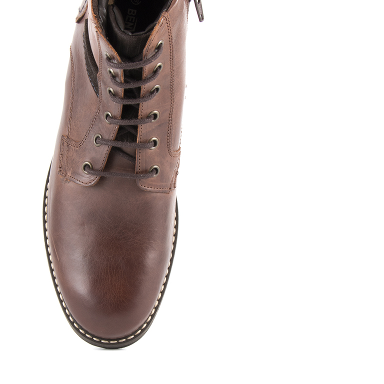 Men's boots Benvenuti brown leather 718bg5574m