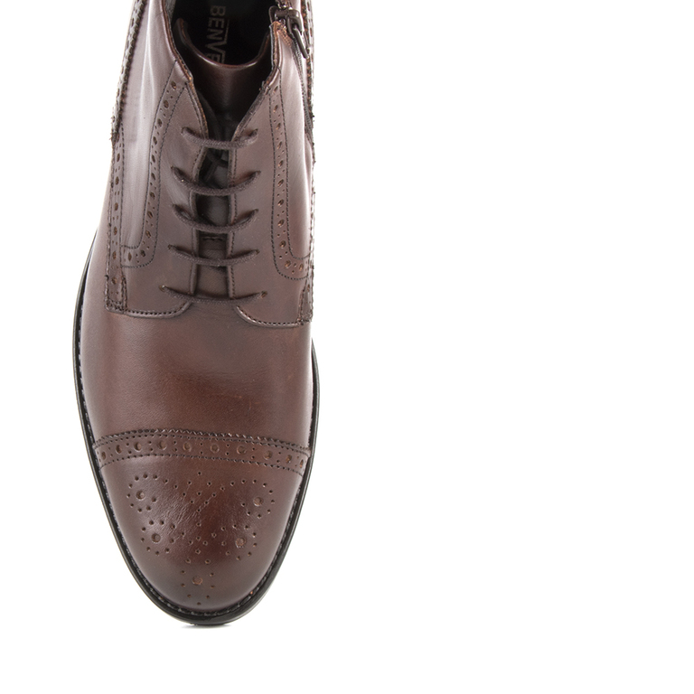 Men's boots Benvenuti brown leather 718bg5788m