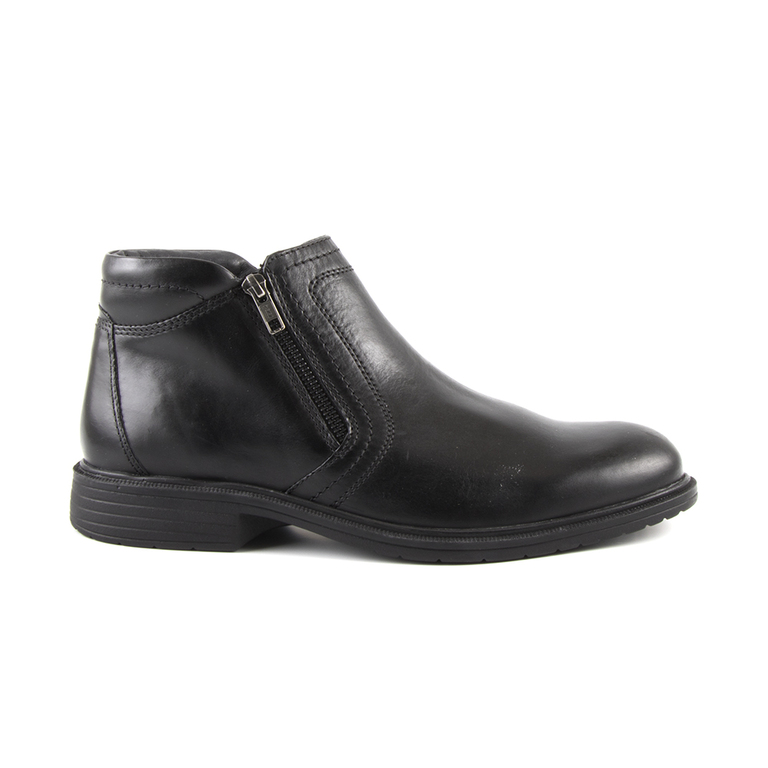 Benvenuti men's boots in black leather 1100BG49508N