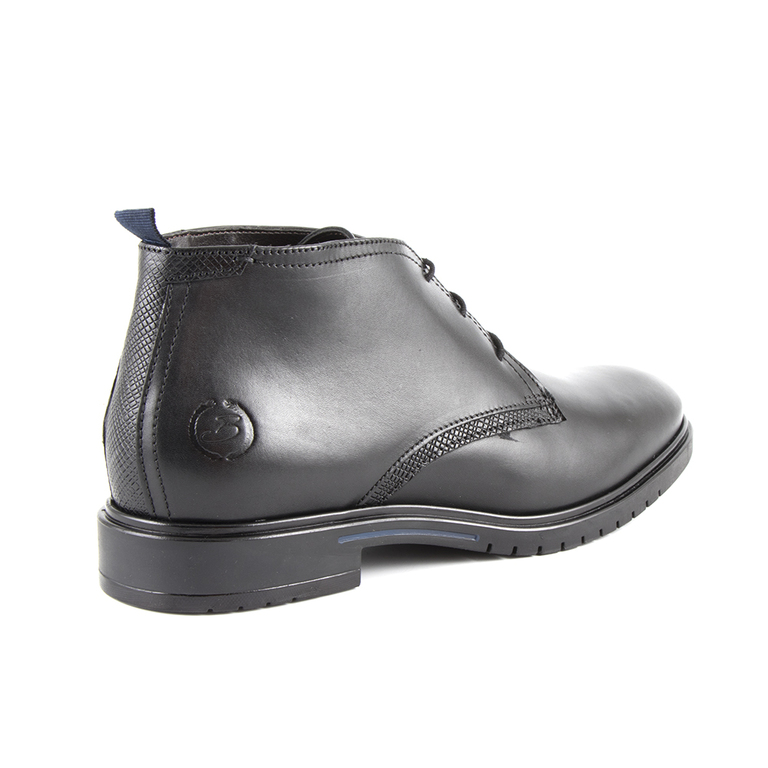 Men's boots Benvenuti black leather 718bg5245n