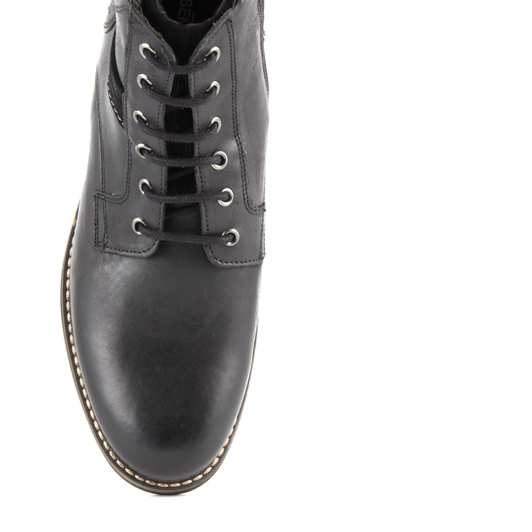 Men's boots Benvenuti black leather 718bg5574n