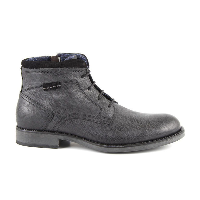 Men's boots Benvenuti black leather 718bg7747n