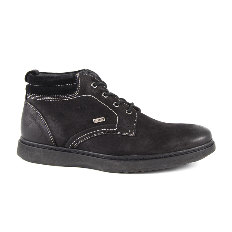 Men's boots Benvenuti black leather 1108bg39605n