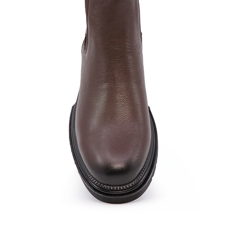 Benvenuti chelsea men boots in brown leather 1374BG952911M