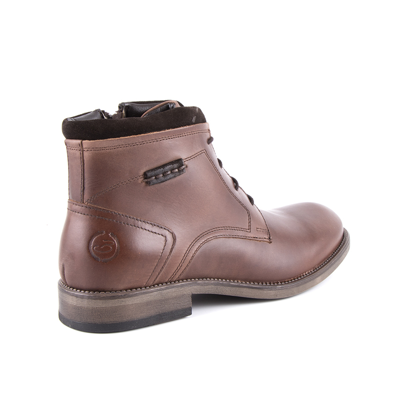 Men's boots Benvenuti brown leather 718bg7747m
