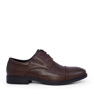 Benvenuti Men's Brown Leather Derby Shoes 3857BPF439M