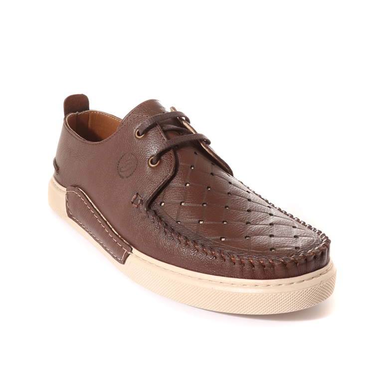 Benvenuti Men's brown leather shoes 1371BP51768M