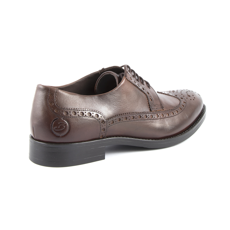 Men's shoes Benvenuti brown leather 718bp5522m