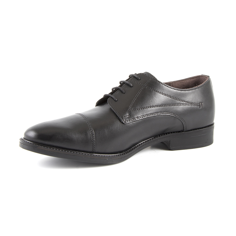 Men's shoes Benvenuti black leather 718bp4467n