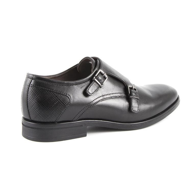 Men's shoes Benvenuti black leather 718bp2583n