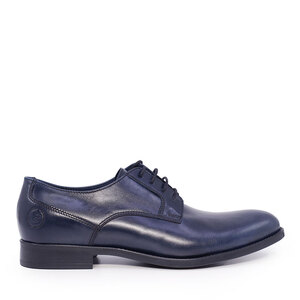 Men's Benvenuti Navy Leather Derby Shoes 717BP1678BL