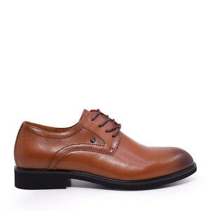 Derbies homme en cuir cognac Benvenuti 3857BP324CO