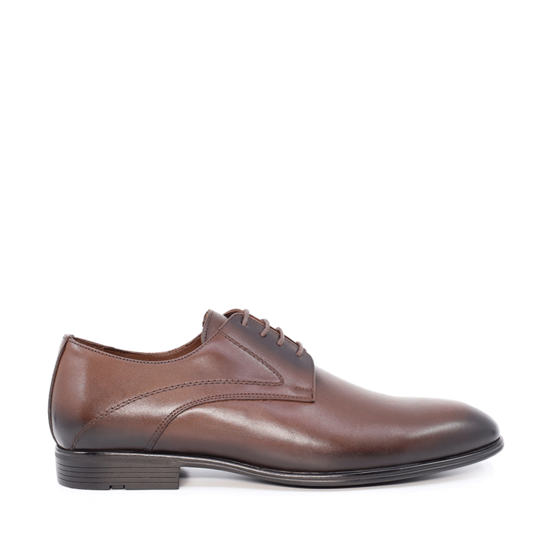 Pantofi derby bărbați Benvenuti maro din piele 1605BP4150M