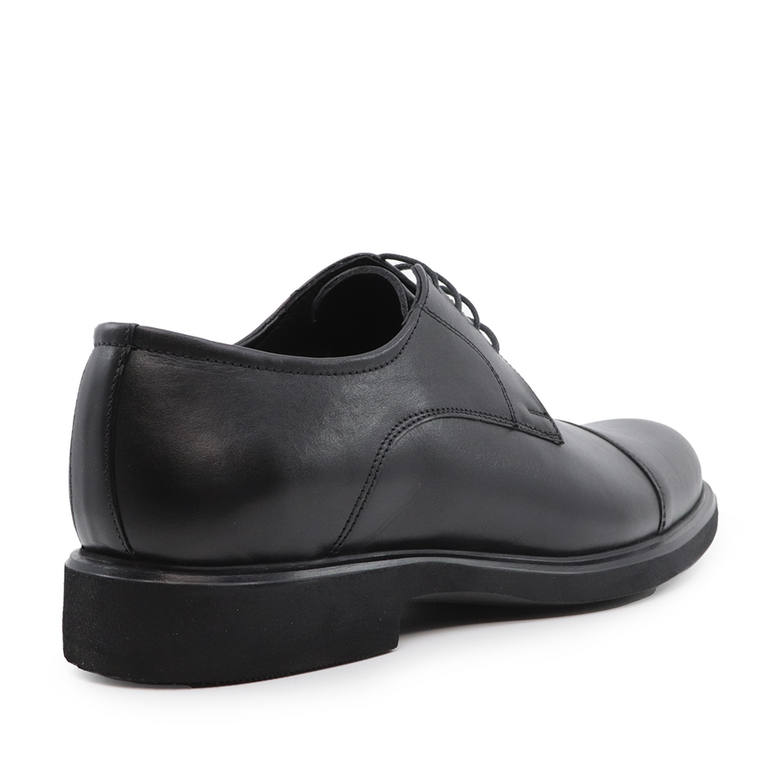 Pantofi derby bărbați Benvenuti negri din piele 1604BP9135N 