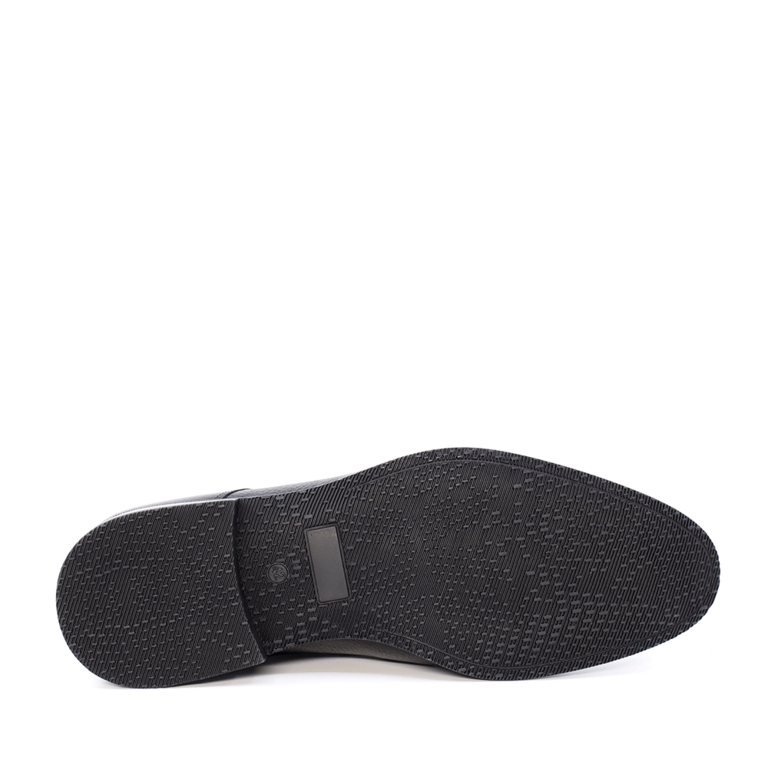 Men's Benvenuti derby shoes black color made of leather 1605BP8020N