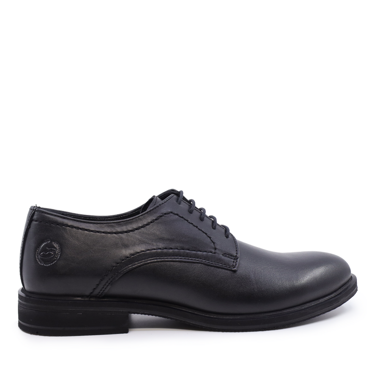 Benvenuti men derby shoes in black leather 2125BP32600N