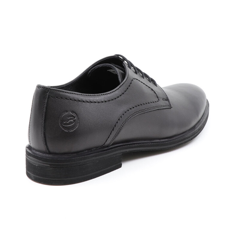 Benvenuti men derby shoes in black leather 2125BP32600N
