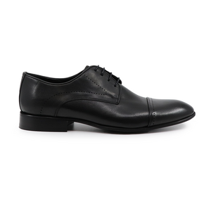 Pantofi derby bărbați Benvenuti negri din piele 3603BP15059N