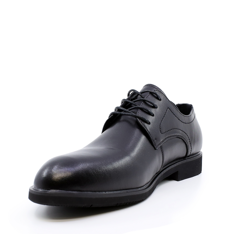 Benvenuti men derby shoes in black genuine leather 3855BP32400N