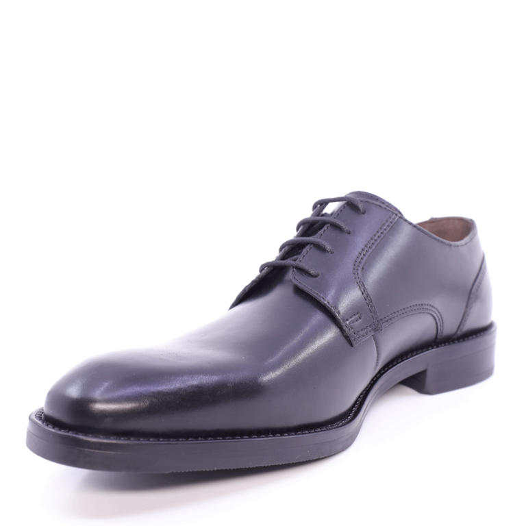 Men's Benvenuti derby shoes black leather model 716BP8695N