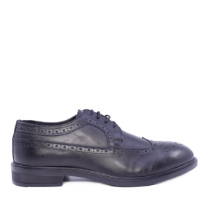Pantofi derby bărbați Benvenuti negri din piele naturală 2246BP064N