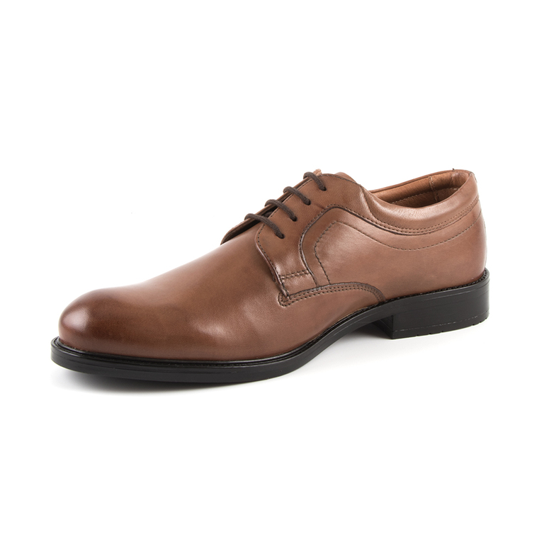 Benvenuti men's derby shoes in brown leather 1100BP04553M