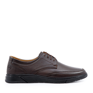 Benvenuti men derby shoes in brown leather 2754BP5720M