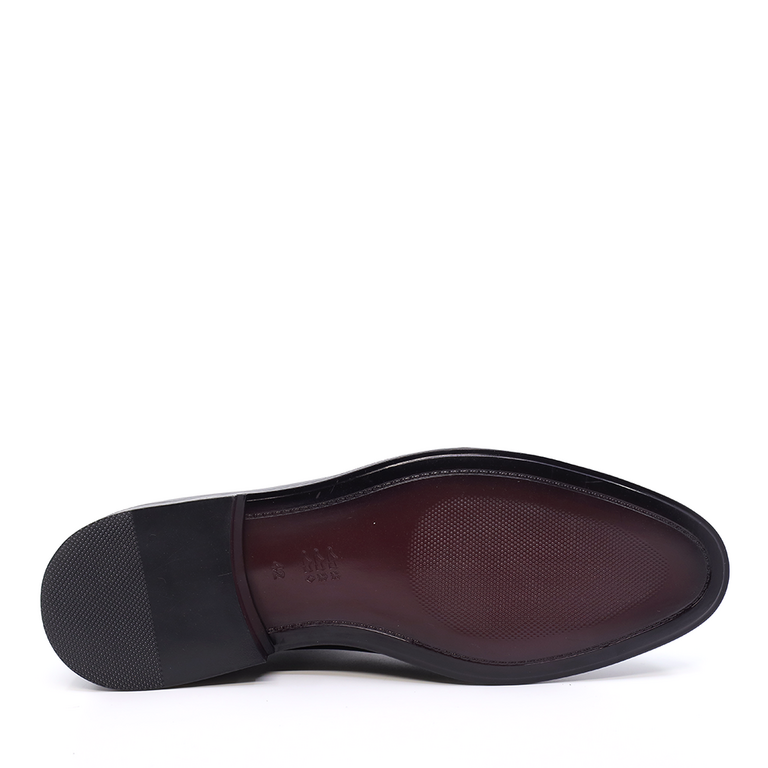 Pantofi oxford bărbați Benvenuti negri din piele 1335BP1610N