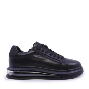 Thezeus Sneakers bărbați TheZeus negri din piele nabuck
