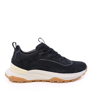 Sneakers bărbați Benvenuti negri din piele și textil 1921BP0380VN