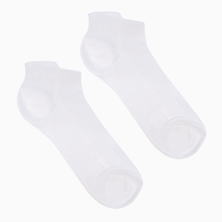 Men's sport socks in white cotton 323bsosulx11a