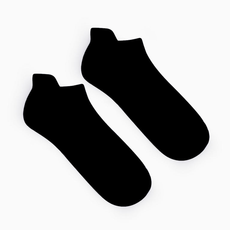 Men's sport socks in black cotton 323bsosulx01n