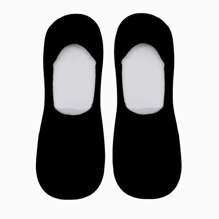 Men's mocasin socks in black cotton 323bsosulx20n