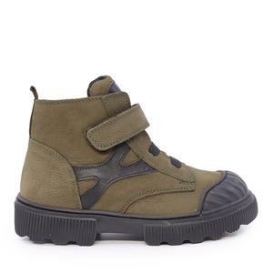 Benvenuti khaki children's boots in nubuck leather 3186MG1053KA