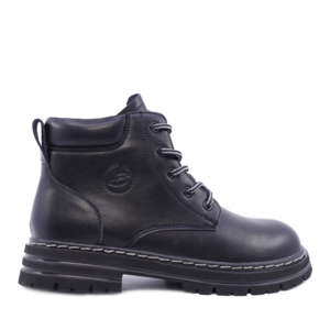Children black leather boots Benvenuti made of natural leather 3796MG502N