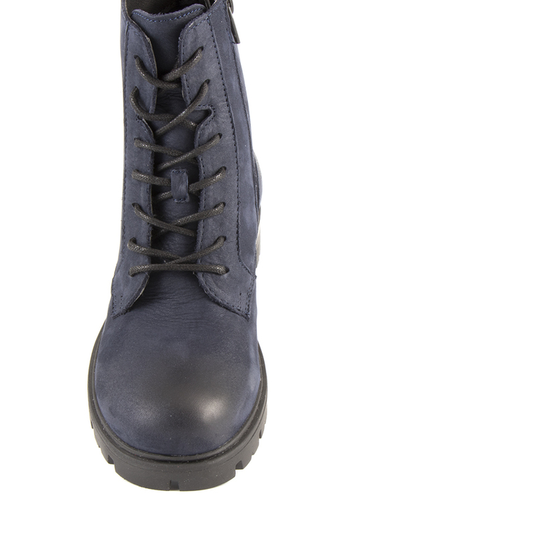 Kid's boots Benvenuti blue leather 518cmg4824123bl