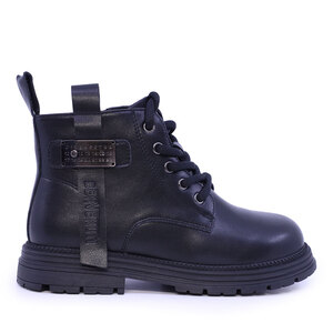 Ghete fete Benvenuti negre din piele 3792FG024N