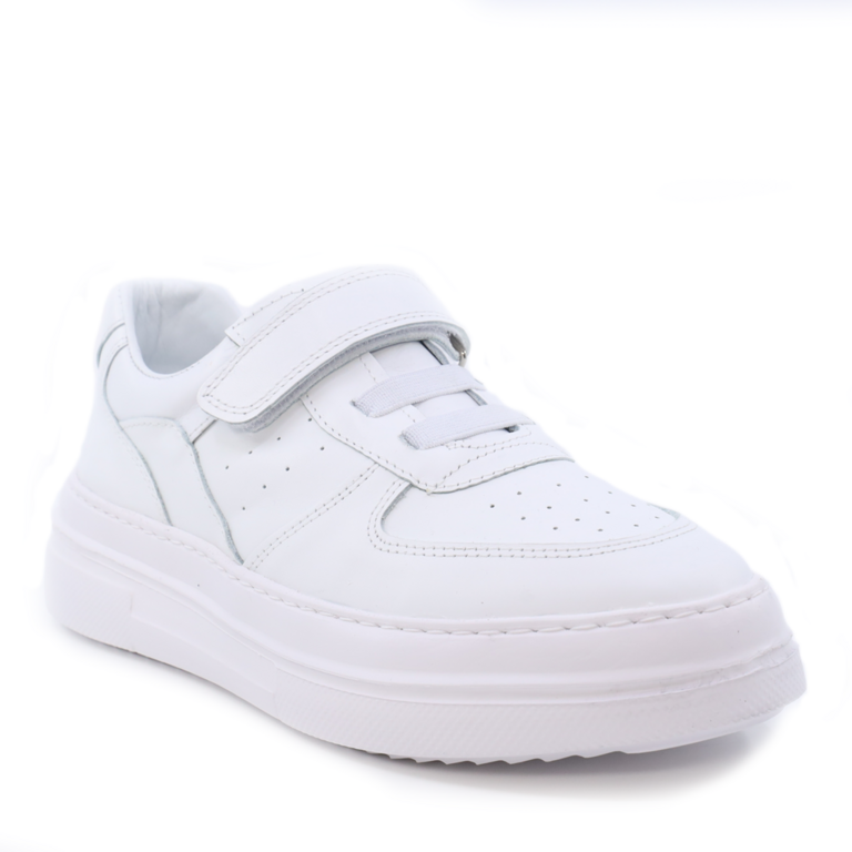 Pantofi copii Benvenuti albi din piele 3185FP6281A
