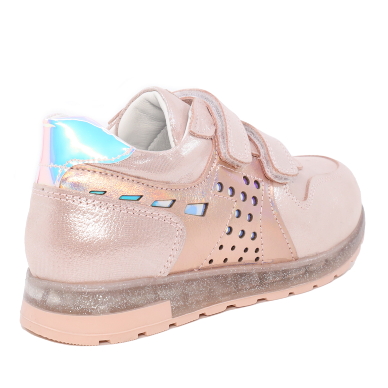 Pantofi copii Benvenuti roz din piele 3185FP0113RO