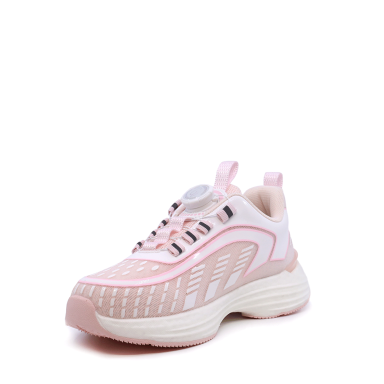 Sneakers copii Benvenuti roz din textil  3797FP170RO