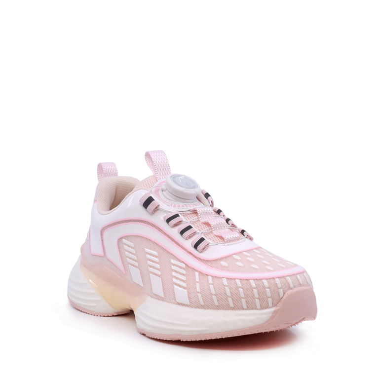 Benvenuti pink textile sneakers for children 3797FP170RO