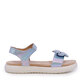 Solo Donna girls' white sandals with decorative bow 2579FS90101A