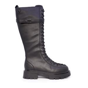 Women's lace-up Benvenuti black leather boots 3746DC606N.