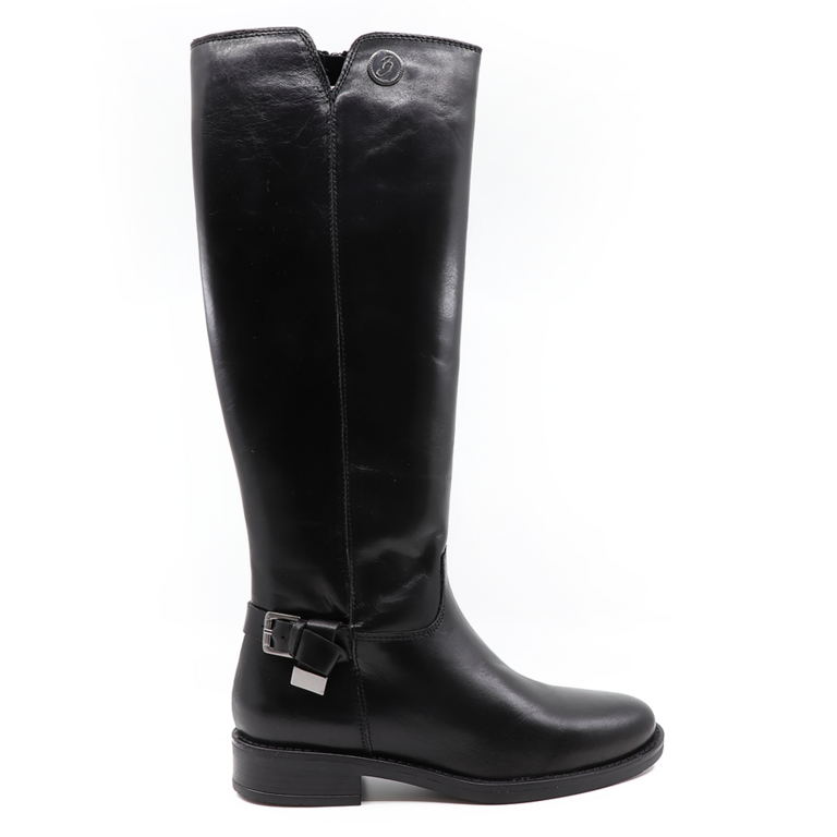 Benvenuti women boots in black leather 512DC5464730N
