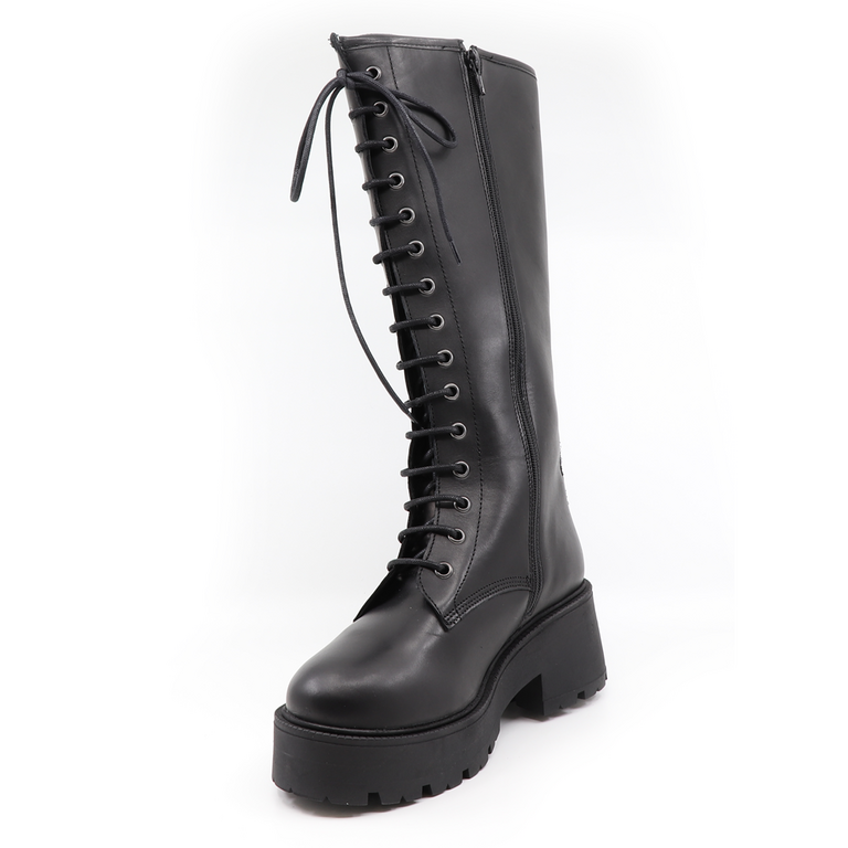 Benvenuti women boots in black leather  902DC425N